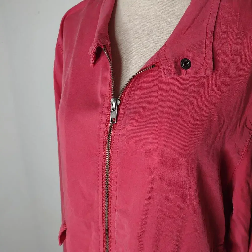 NWT Sanctuary Women's Garnet Rose/Drawstring Jacket Size Medium